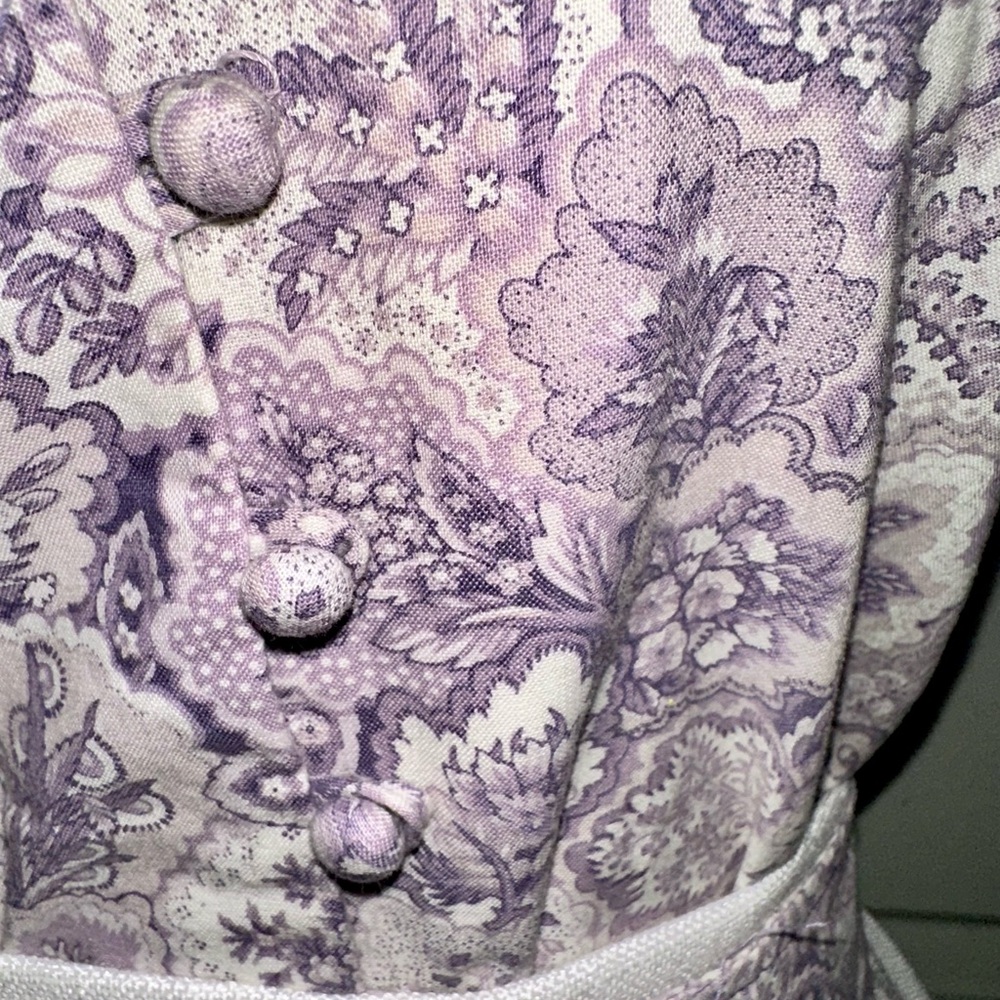 Vintage 1970’s Elegant Purple Floral Women's skirt - Picture 12 of 15